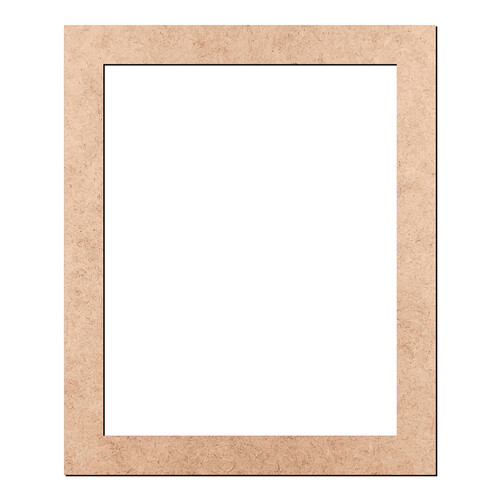 Recorte Moldura Ret 46 x 38 cm Borda 4 cm / MDF 3mm