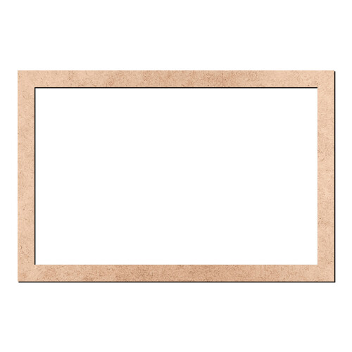 Recorte Moldura Ret 50 x 75 cm Borda 4 cm / MDF 3mm