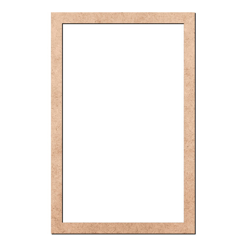 Recorte Moldura Ret 100 x 65 cm Borda 5 cm / MDF 3mm