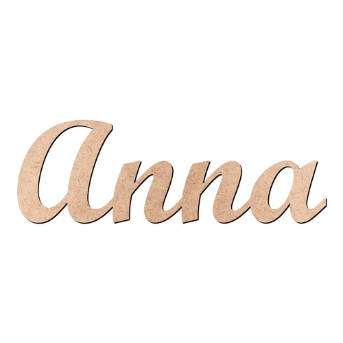 Recorte Anna Script Mt Std / MDF 3mm