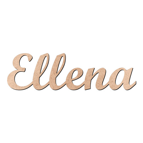 Recorte Ellena Script Mt Std / MDF 3mm