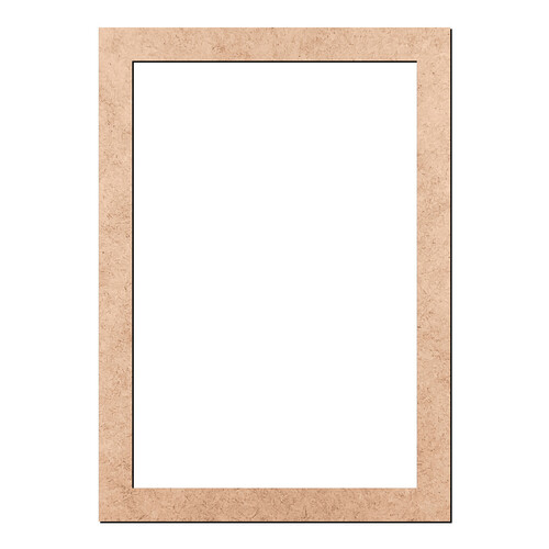 Recorte Moldura Ret 59 x 42 cm Borda 4 cm / MDF 3mm