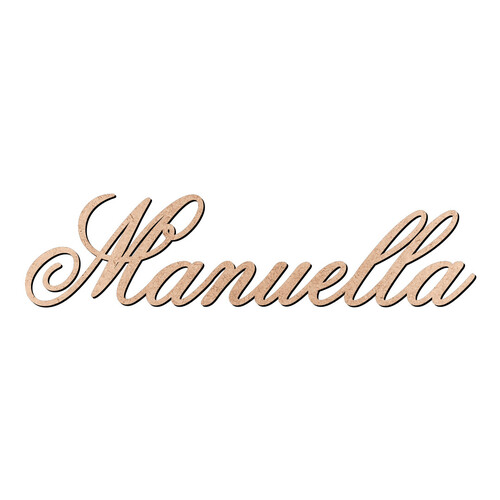 Recorte Manuella Old Script / MDF 3mm