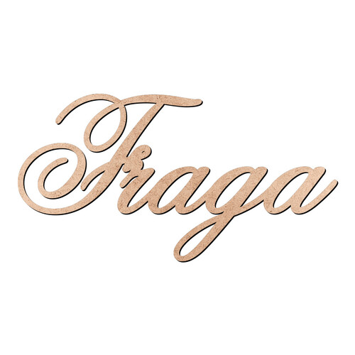 Recorte Fraga Old Script / MDF 3mm