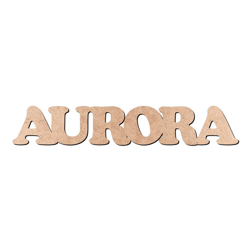 Recorte AURORA Cooper Black / MDF 3mm