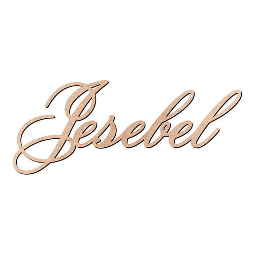 Recorte Jesebel Old Script / MDF 3mm