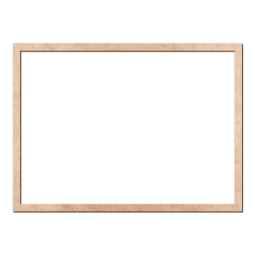 Recorte Moldura Ret 44 x 60 cm Borda 2 cm / MDF 3mm