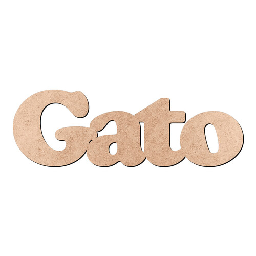 Recorte Gato Cooper Black / MDF 3mm