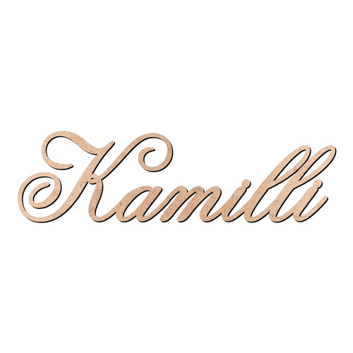 Recorte Kamilli Old Script / MDF 3mm