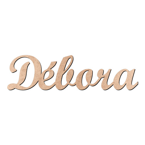 Recorte Débora Script Mt Std / MDF 3mm