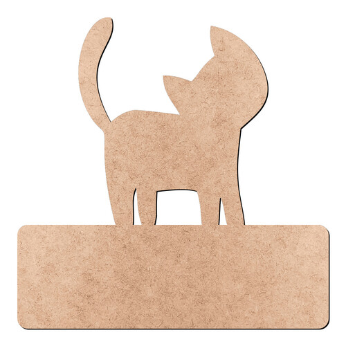 Recorte Gato Plaquinha / MDF 3mm