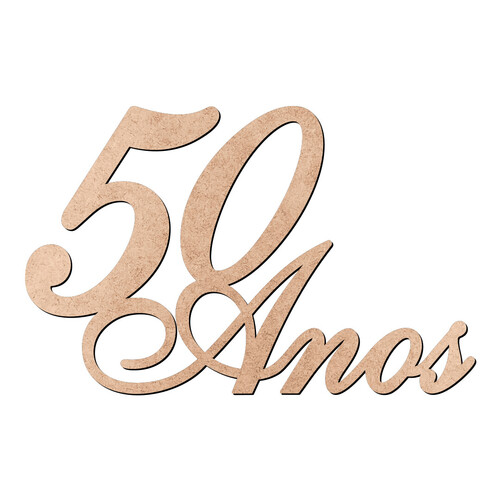 Recorte 50 Anos / MDF 3mm