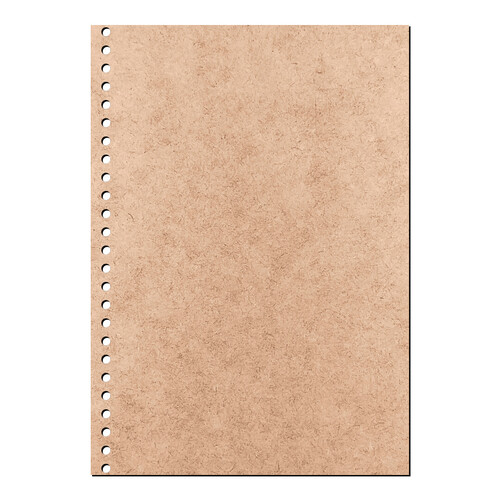 Recorte Capa Caderno Tamanho A6 Vertical / MDF 3mm