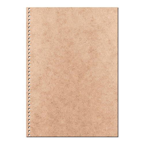 Recorte Capa Caderno Tamanho A5 Vertical / MDF 3mm