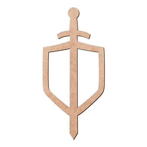 Recorte Espada Escudo / MDF 3mm