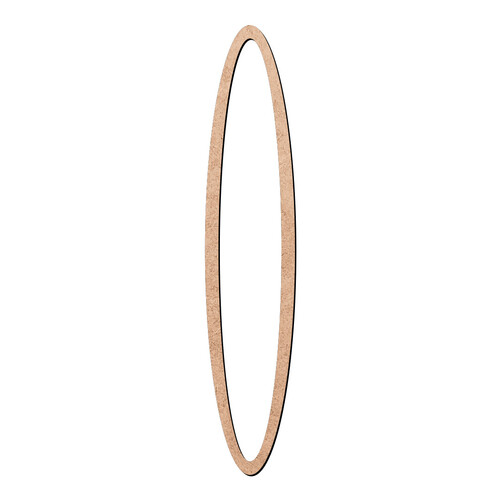 Recorte Moldura Arr 100 x 20 cm Borda 3 cm / MDF 3mm
