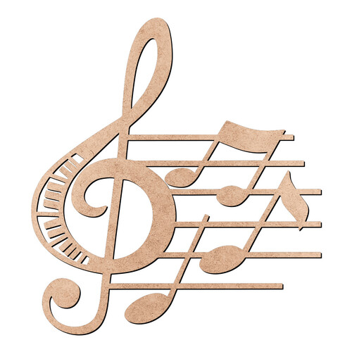 Recorte Notas Musicais / MDF 3mm