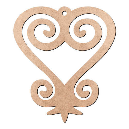 Recorte Sankofa Furinho / MDF 3mm