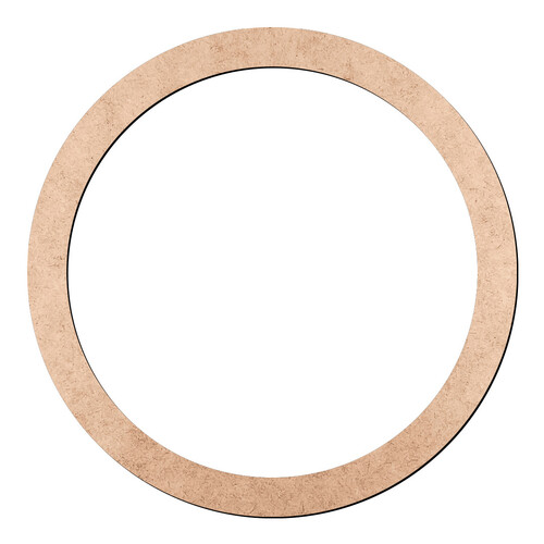 Recorte Moldura Cir 23 cm Borda 1,85 cm / MDF 3mm