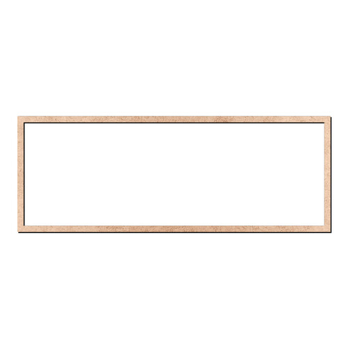 Recorte Moldura Ret 37 x 100 cm Borda 2 cm / MDF 3mm