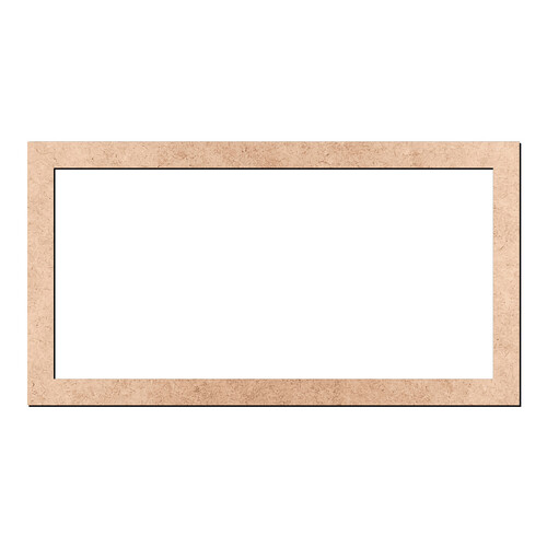 Recorte Moldura Ret 30 x 56 cm Borda 3 cm / MDF 3mm