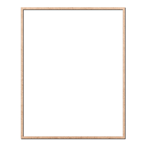 Recorte Moldura Ret 58 x 46 cm Borda 1 cm / MDF 3mm