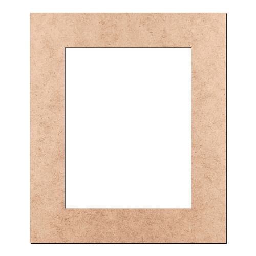 Recorte Moldura Ret 20 x 17 cm Borda 3 cm / MDF 3mm