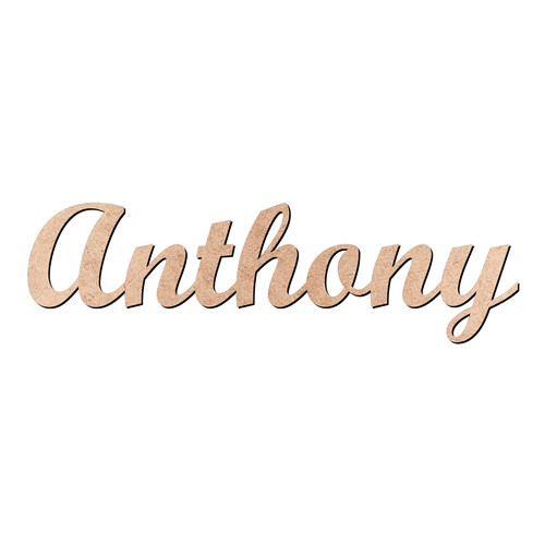 Recorte Anthony Script Mt Std / MDF 3mm