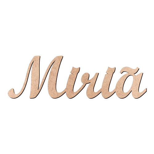 Recorte Miriã Script Mt Std / MDF 3mm
