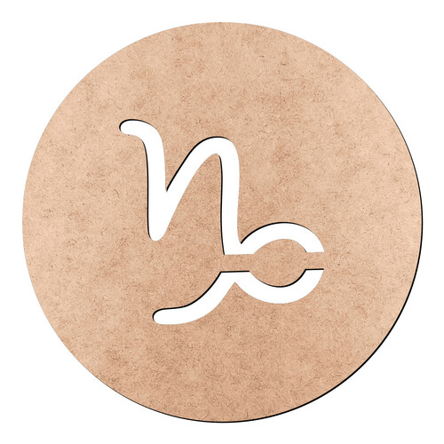 Recorte Signo Capricórnio Vazado / MDF 3mm