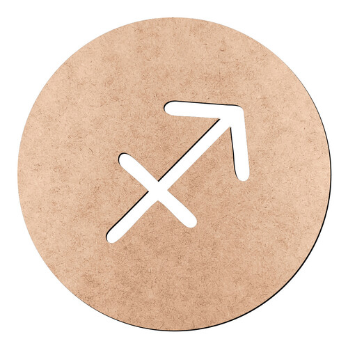 Recorte Signo Sagitário Vazado / MDF 3mm