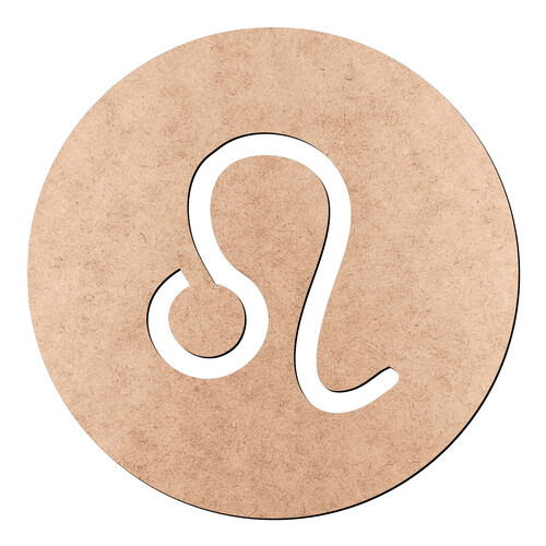 Recorte Signo Leão Vazado / MDF 3mm