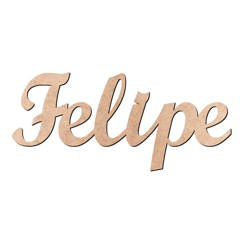 Recorte Felipe Script Mt Std / MDF 3mm