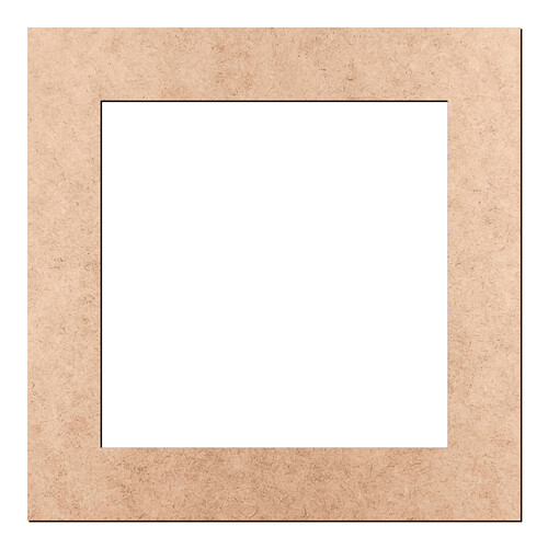 Recorte Moldura Quad 13,5 cm Borda 2 cm / MDF 3mm