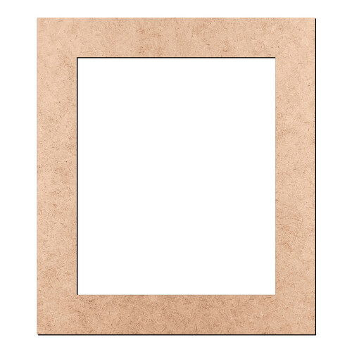 Recorte Moldura Ret 8 x 7 cm Borda 1 cm / MDF 3mm