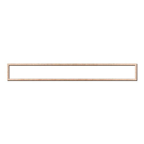 Recorte Moldura Ret 10 x 77 cm Borda 1 cm / MDF 3mm