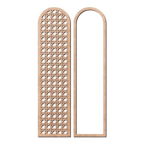 Recorte Placa Ret Arred Est Palha Indiana / MDF 3mm