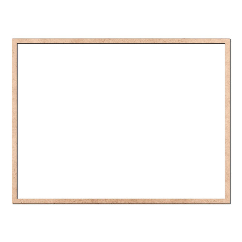 Recorte Moldura Ret 69 x 91 cm Borda 2 cm / MDF 3mm