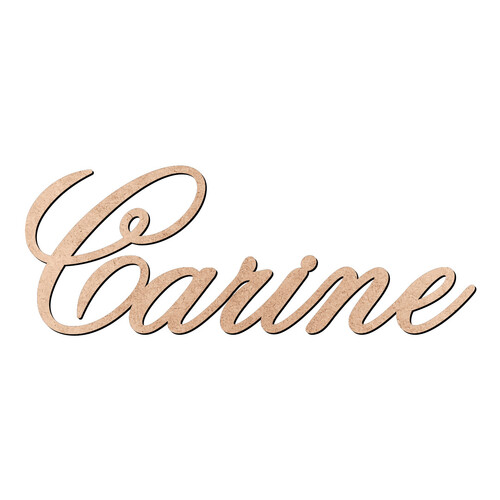 Recorte Carine Old Script / MDF 3mm