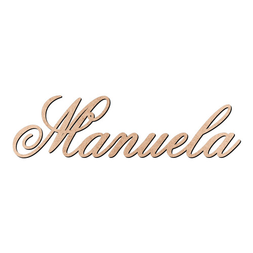 Recorte Manuela Old Script / MDF 3mm