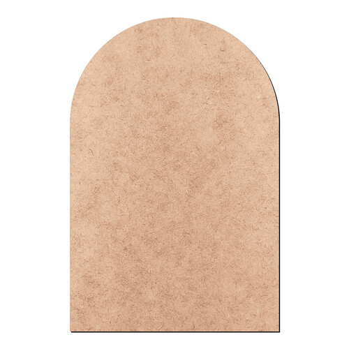 Recorte Placa Metade Arredondada / MDF 3mm