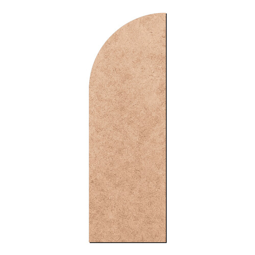 Recorte Placa Metade Meia Arredondada / MDF 3mm