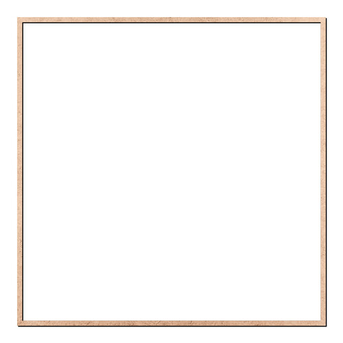 Recorte Moldura Quad 60 cm Borda 1 cm / MDF 3mm