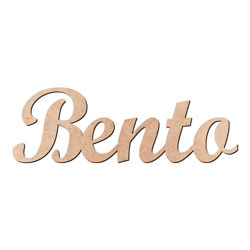 Recorte Bento Script Mt Std / MDF 3mm