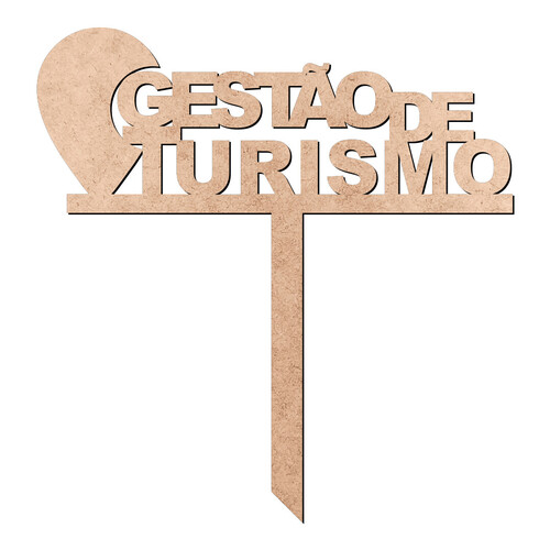 Recorte Enfeite Chima Gestão Turismo / MDF 3mm