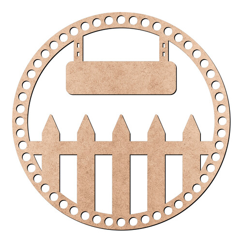 Recorte Base Cesto Cerquinha 20 cm / MDF 3mm