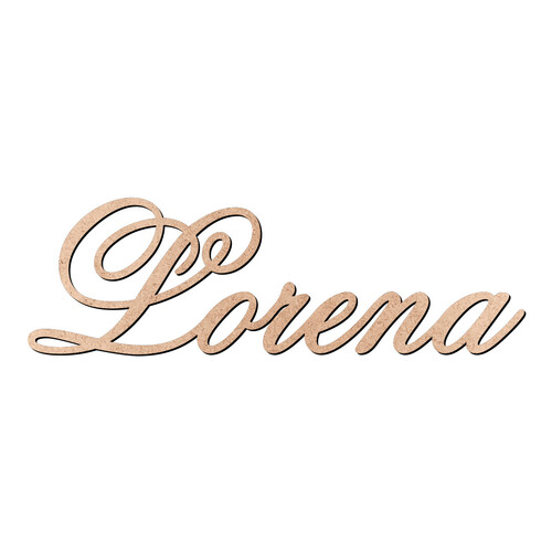 Recorte Lorena Old Script / MDF 3mm