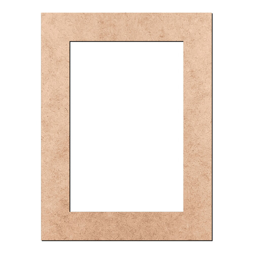 Recorte Moldura Ret 80 x 60 cm Borda 10 cm / MDF 3mm