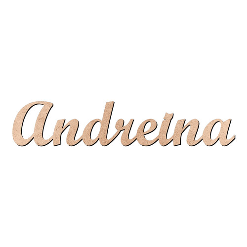 Recorte Andreina Script Mt Std / MDF 3mm