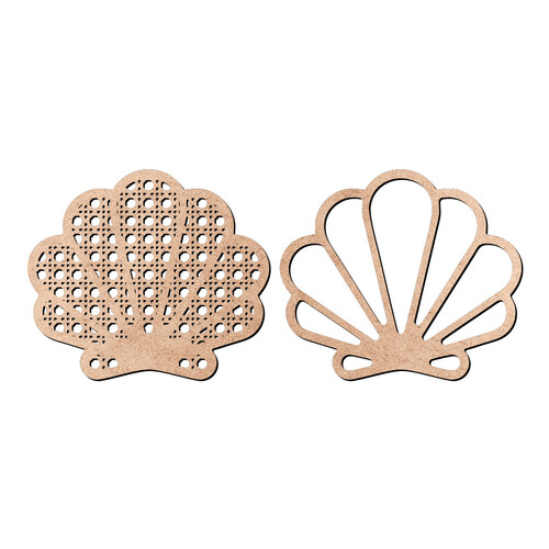 Recorte Concha Est Palha Indiana / MDF 3mm